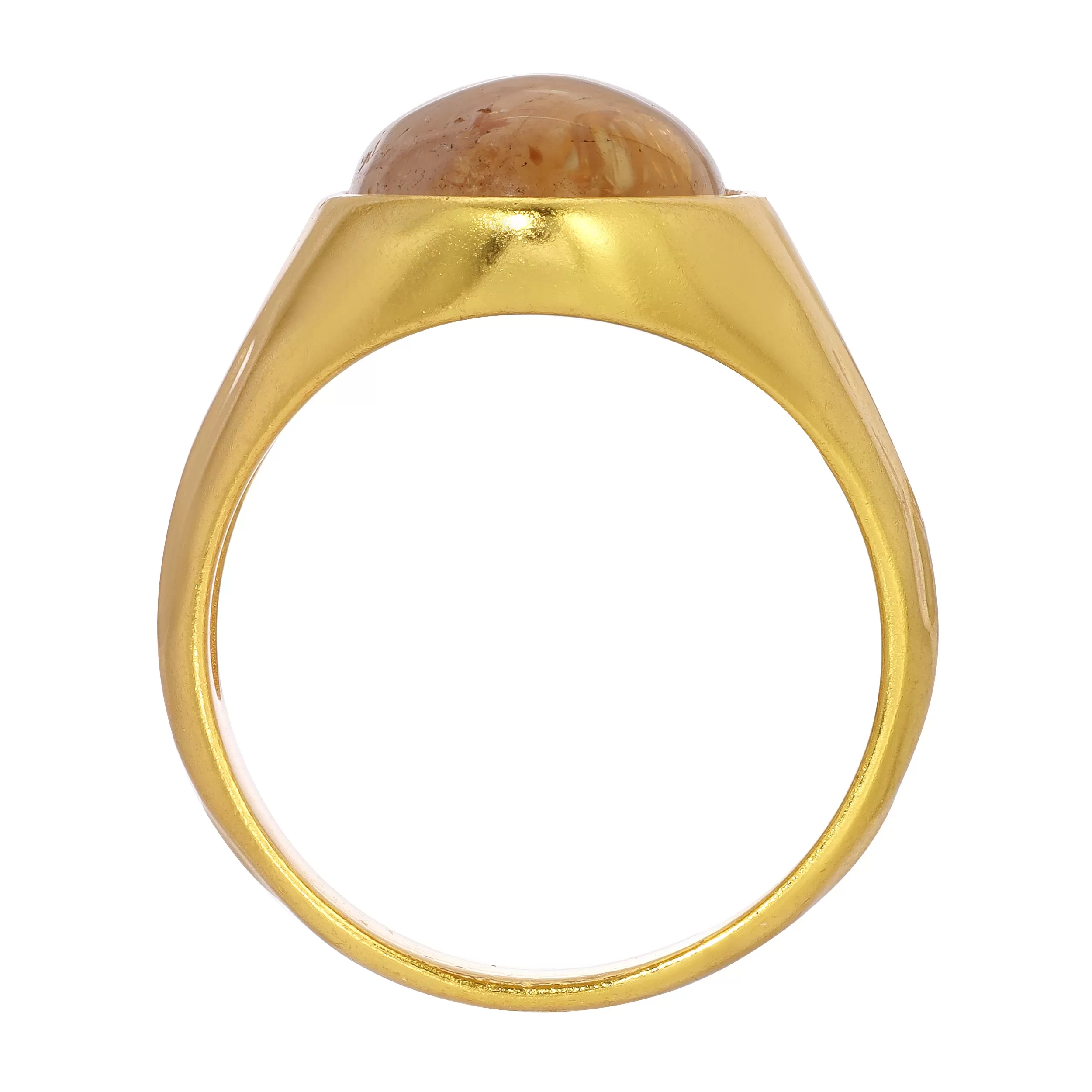 Honeycomb Citrine Ring