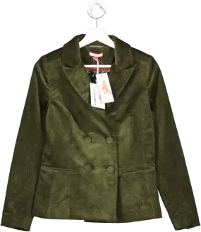 Joe Brown's Green Double Breasted Cord Blazer UK 6