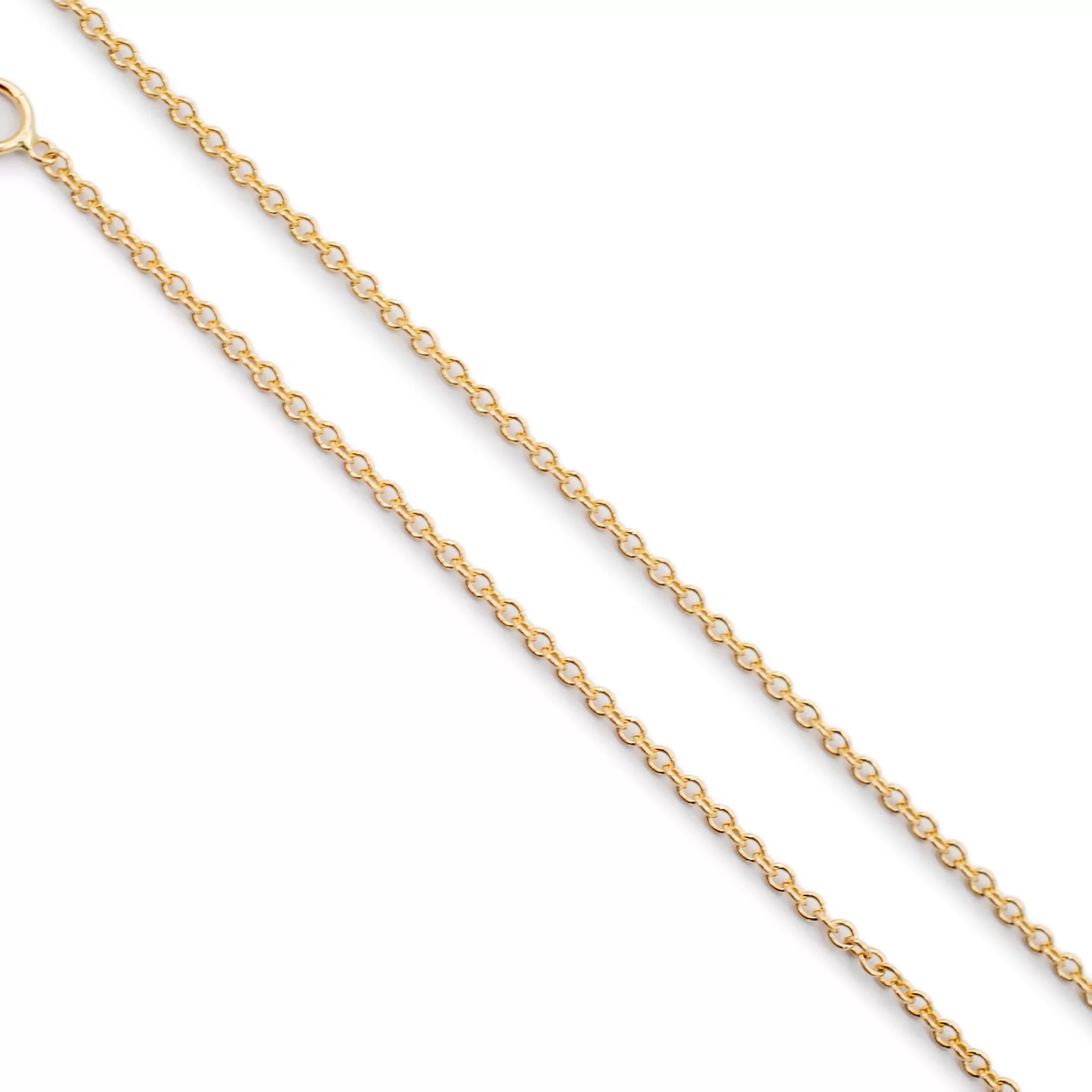 Ladies 14K Yellow Gold by the Yard Diamond Chain Necklace