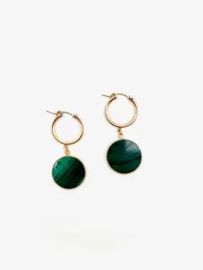 Malachite Fern Hoops