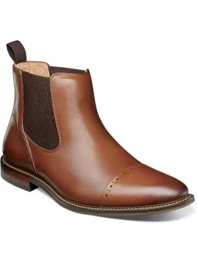 Maury Mens Leather Toe Cap Chelsea Boots