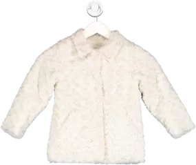 Mayoral Cream Faux Fur Coat 5 Years