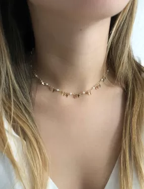 Minimalist Simulated Pearl Dainty Choker Necklace