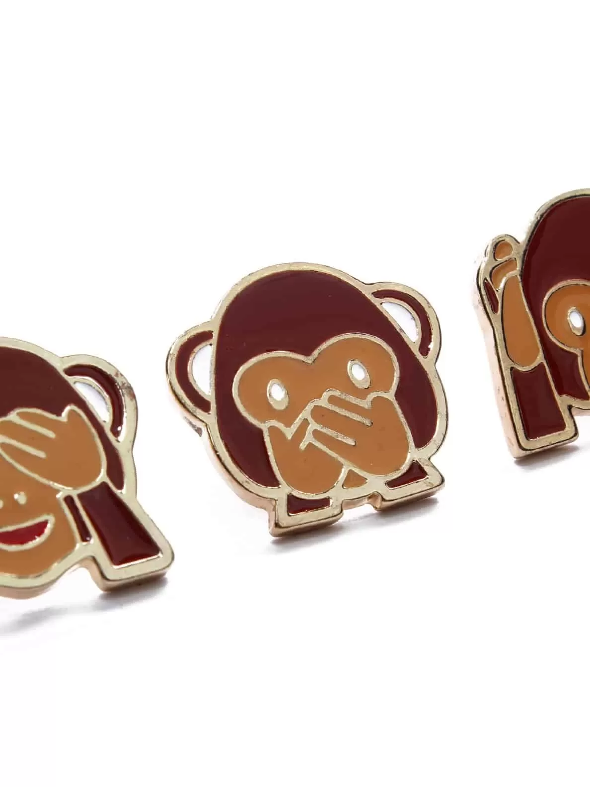 Monkey Brooch (Set of 3)