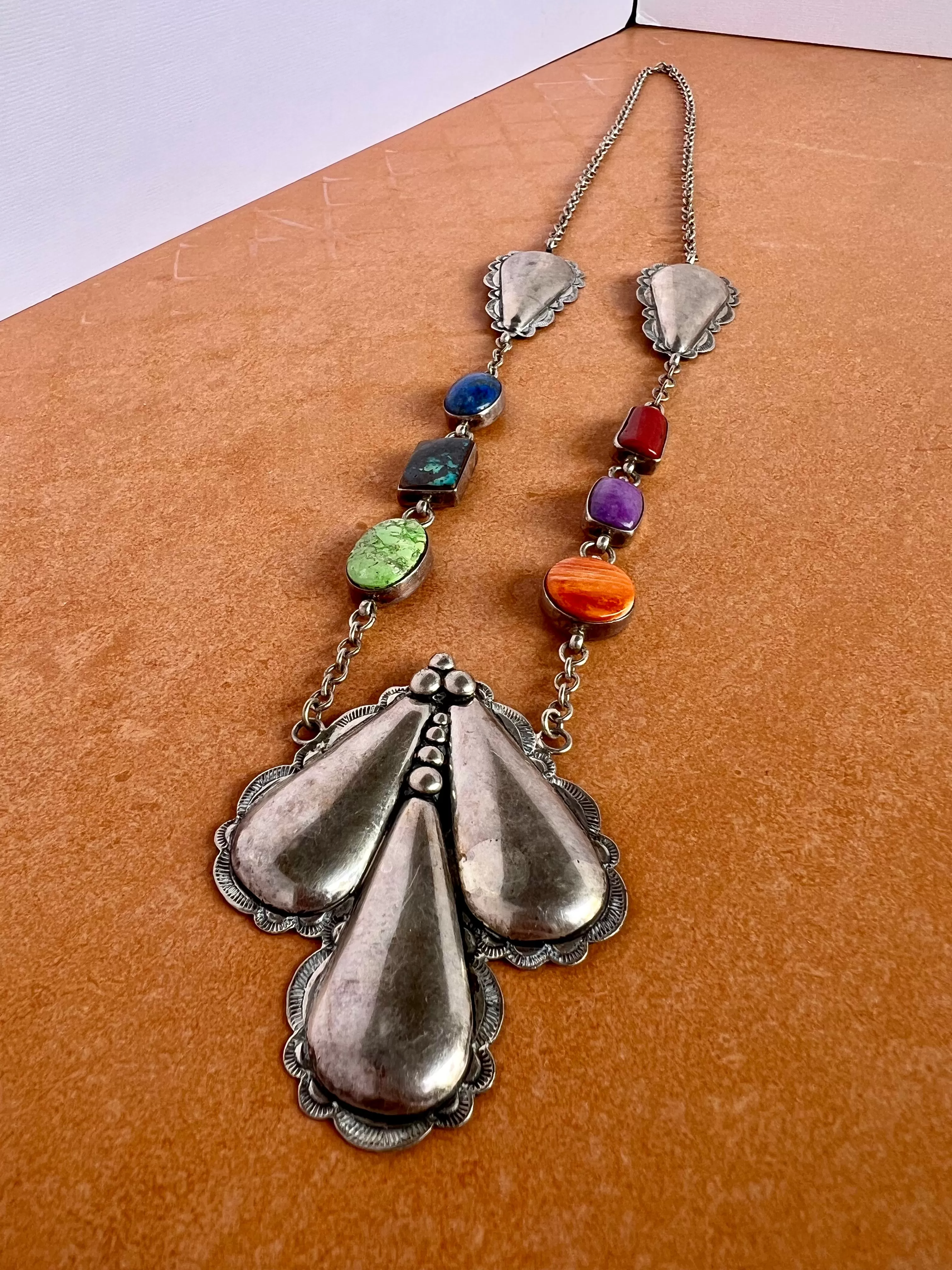 Multi Stone Navajo Necklace