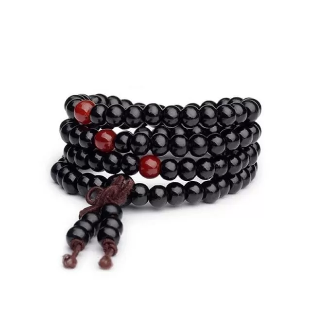 Natural Sandalwood Buddhist Meditation Bracelet