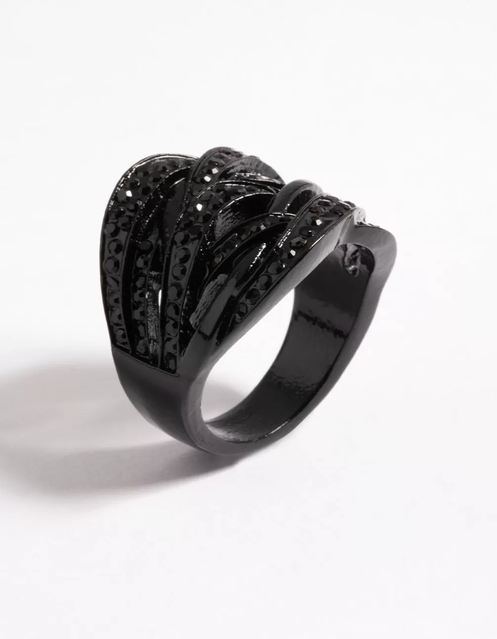 Pave Overlap Ring