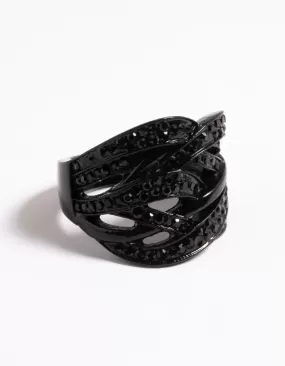 Pave Overlap Ring