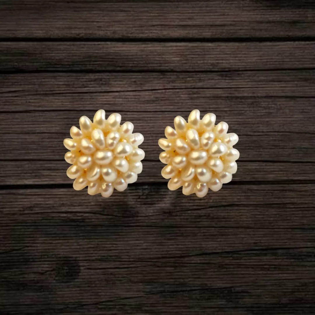 Pearls Stud Earrings By Asp Fashion Jewellery