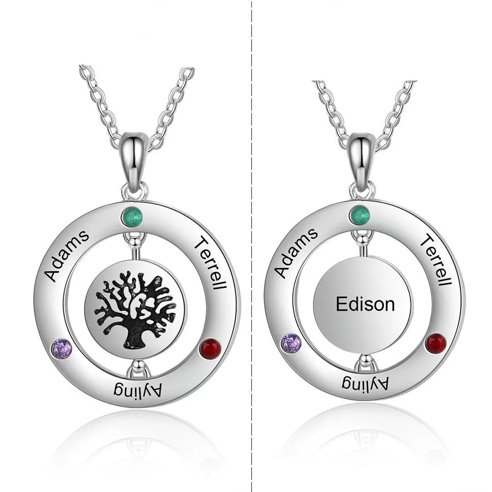 Personalized Family Tree Pendant