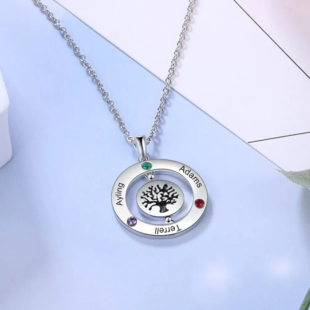 Personalized Family Tree Pendant