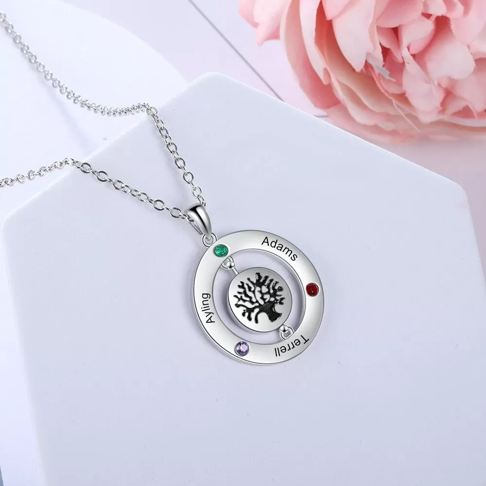 Personalized Family Tree Pendant