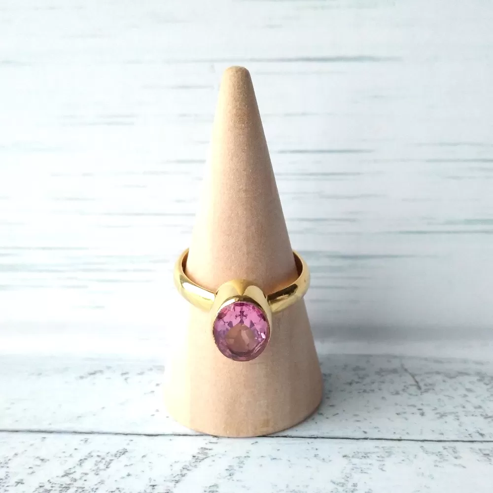 Pink Topaz Maxi Ring