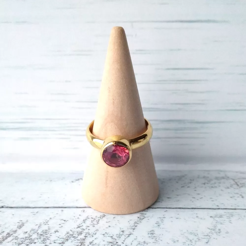 Pink Topaz Maxi Ring