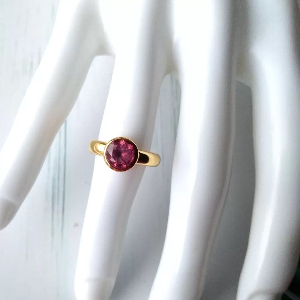 Pink Topaz Maxi Ring