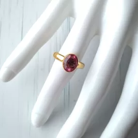 Pink Topaz Maxi Ring