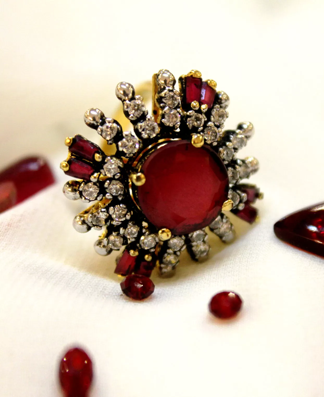 Ruby Fan Ring