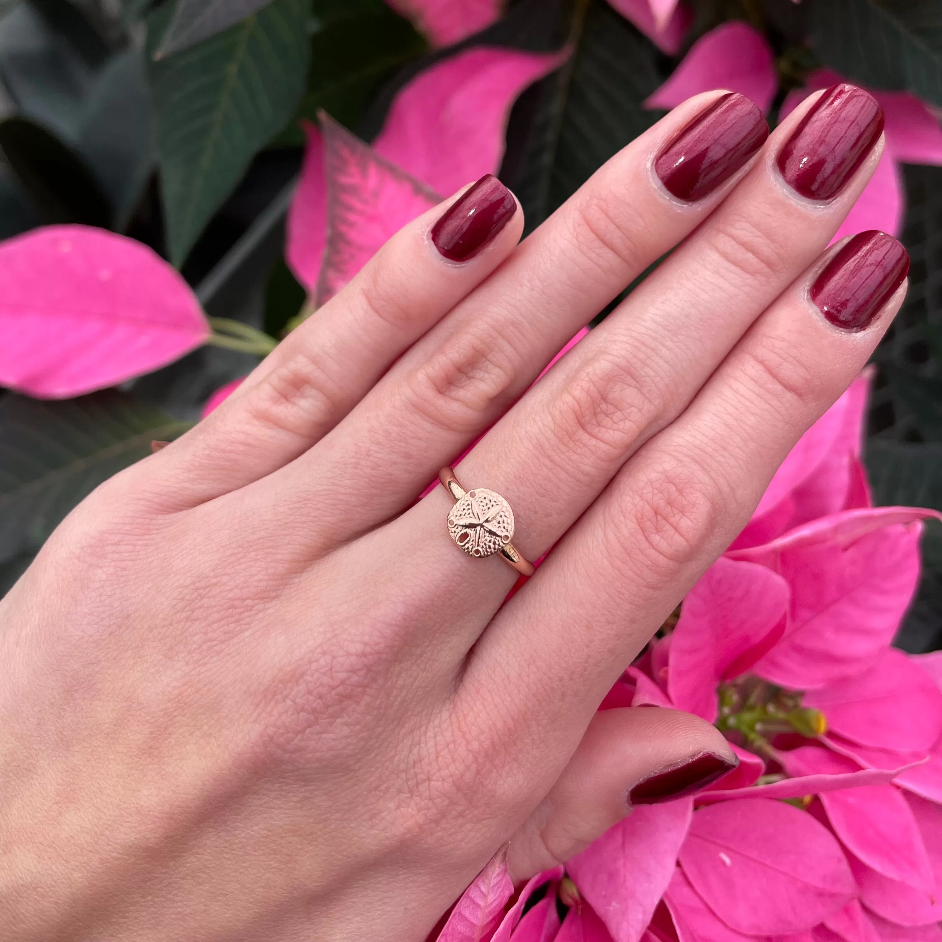 Sand Dollar Adjustable Ring