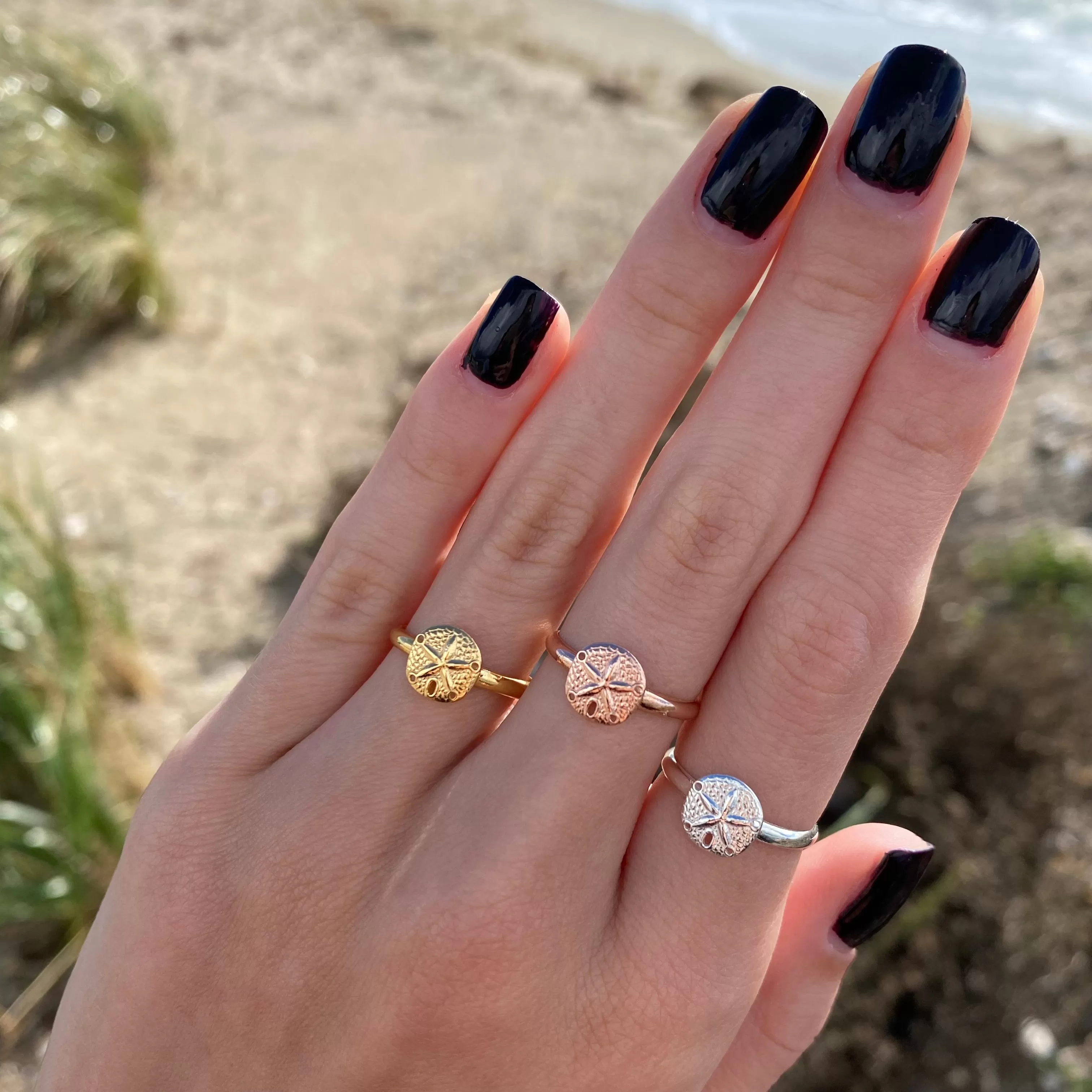 Sand Dollar Adjustable Ring