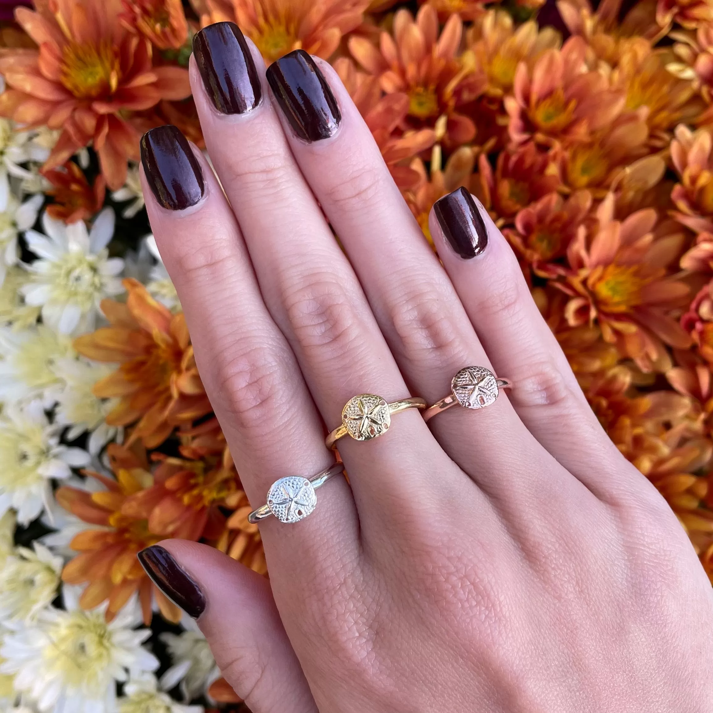 Sand Dollar Adjustable Ring