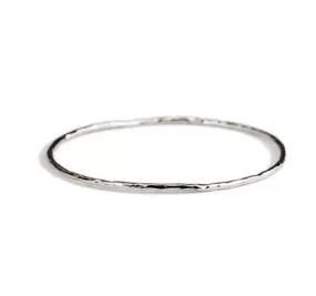 Silver Hammered Bangle