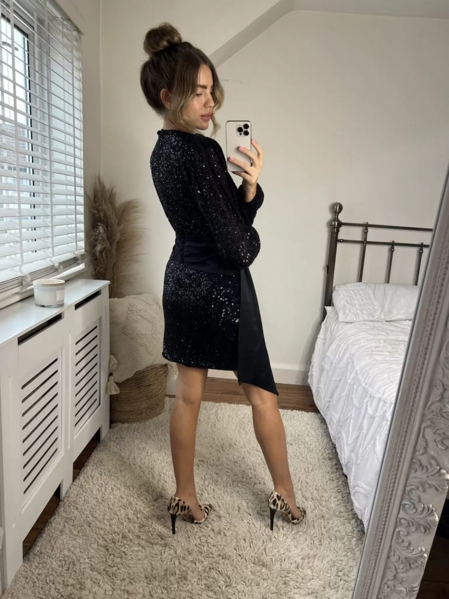 Slaytwins Daphne Sequin Wrap Dress