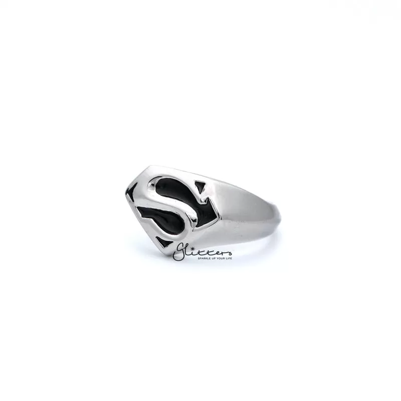 Stainless Steel Classic Superman Casting Men's Rings