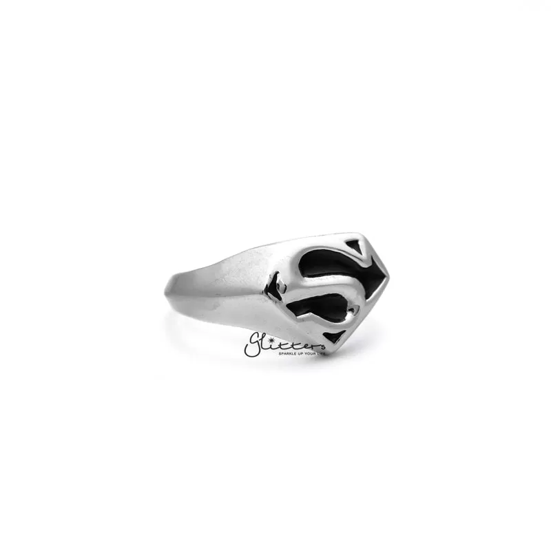 Stainless Steel Classic Superman Casting Men's Rings