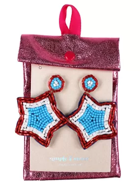 Star-Spangled Statement Earrings - Declare Your Style with Patriotic Panache