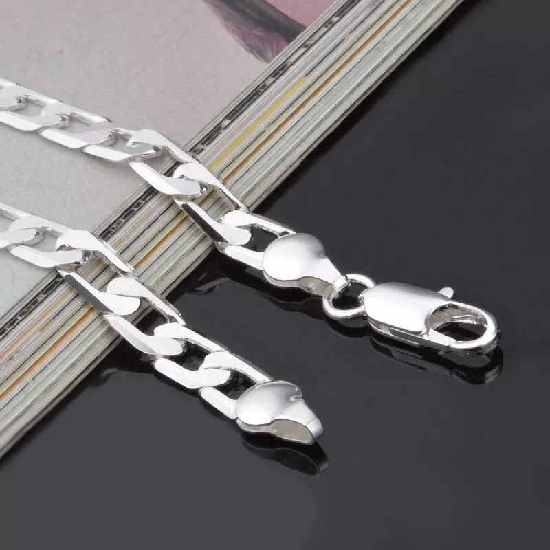 Sterling Sideways Silver Bracelet