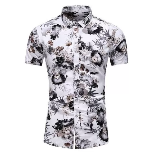 Summer short sleeve button up