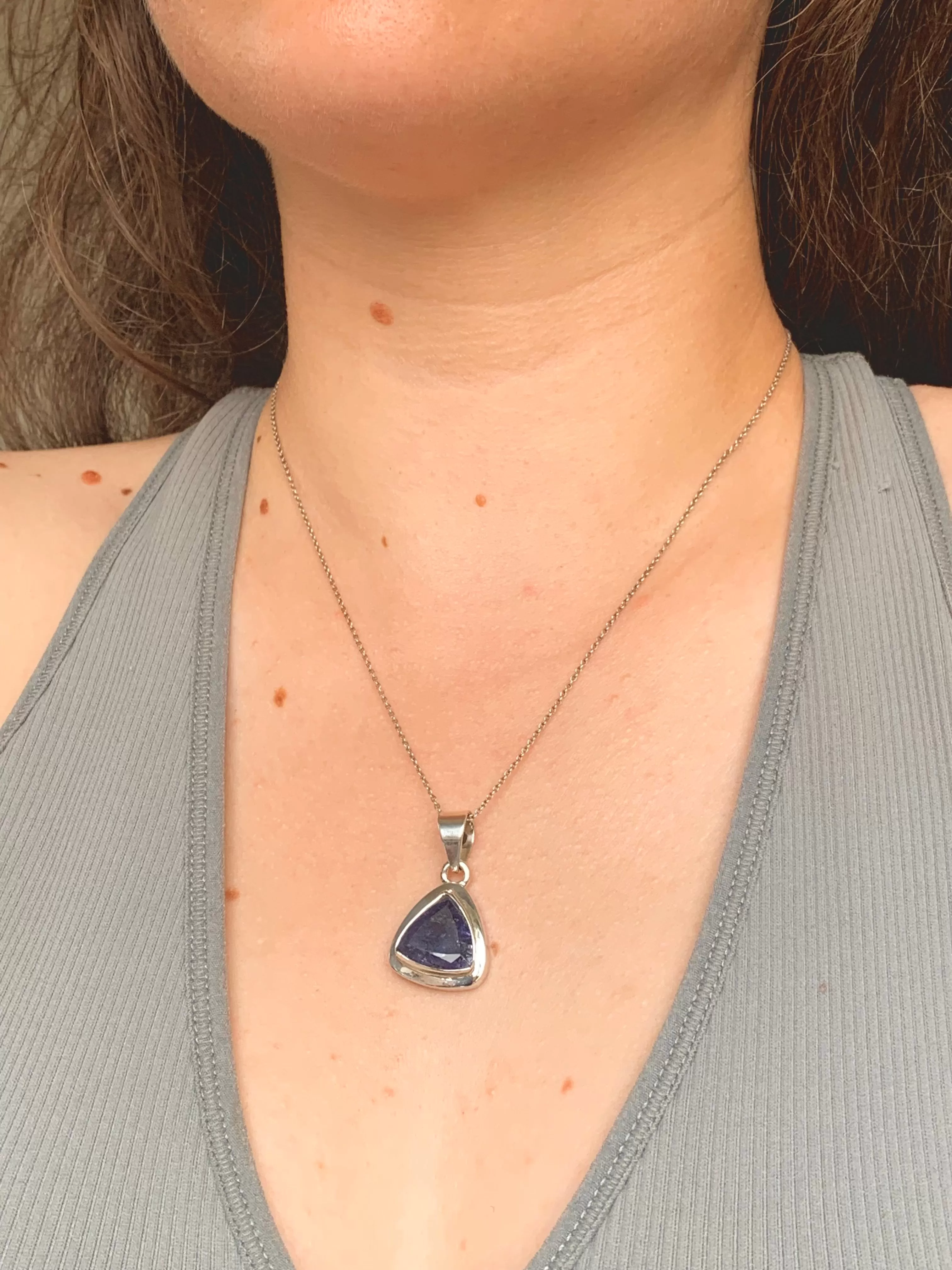 Tanzanite Ansley Pendant - Triangle