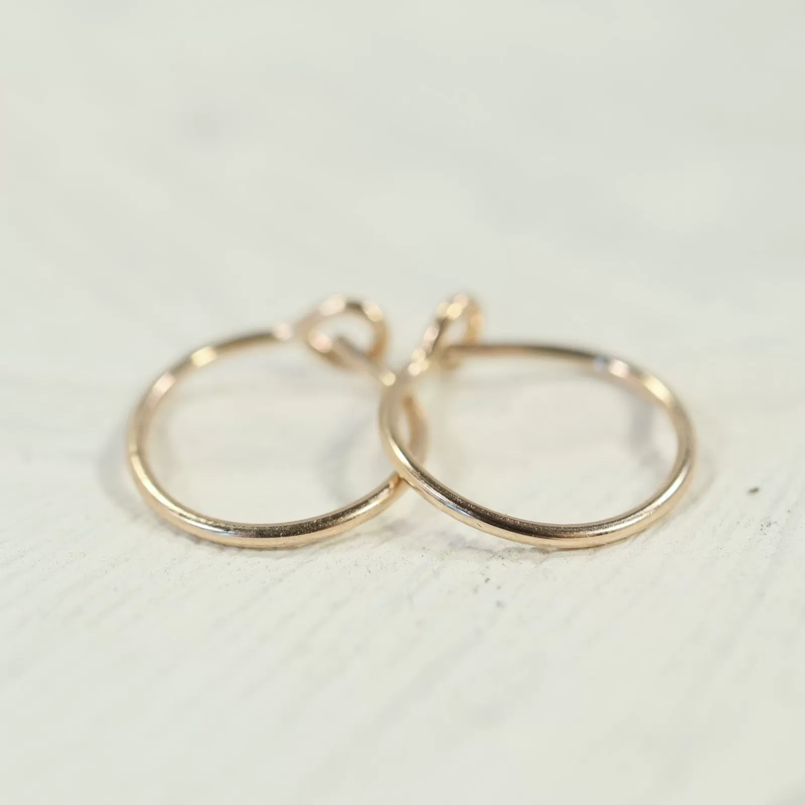 Tiny Hoop Earring Plain - Choose Your Diameter, Gauge, Metal, Hoops For Men & Women