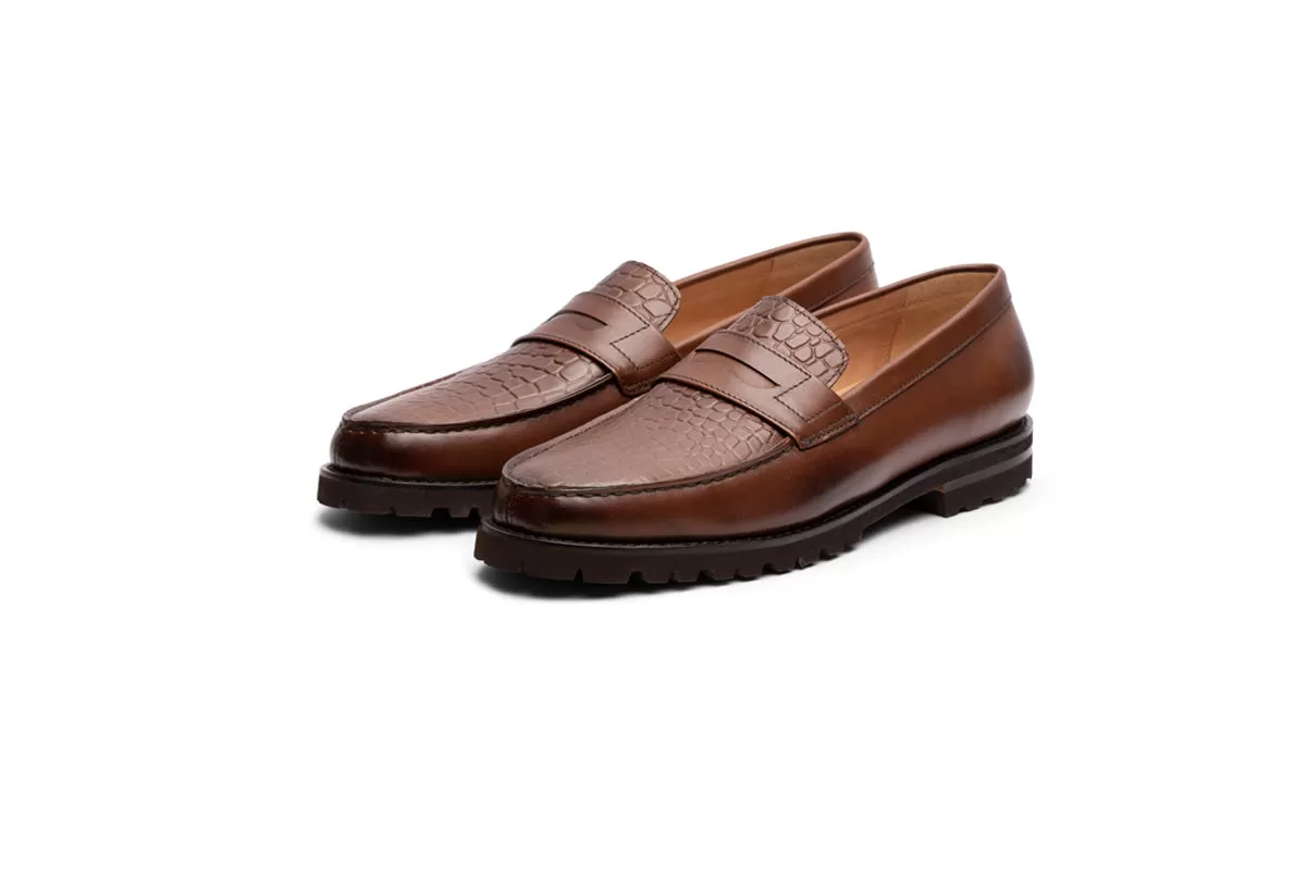 Twin Textured Penny Loafer