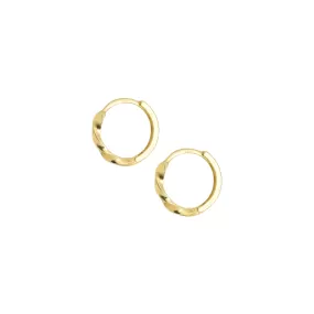 Twist Hoops - 14K Gold