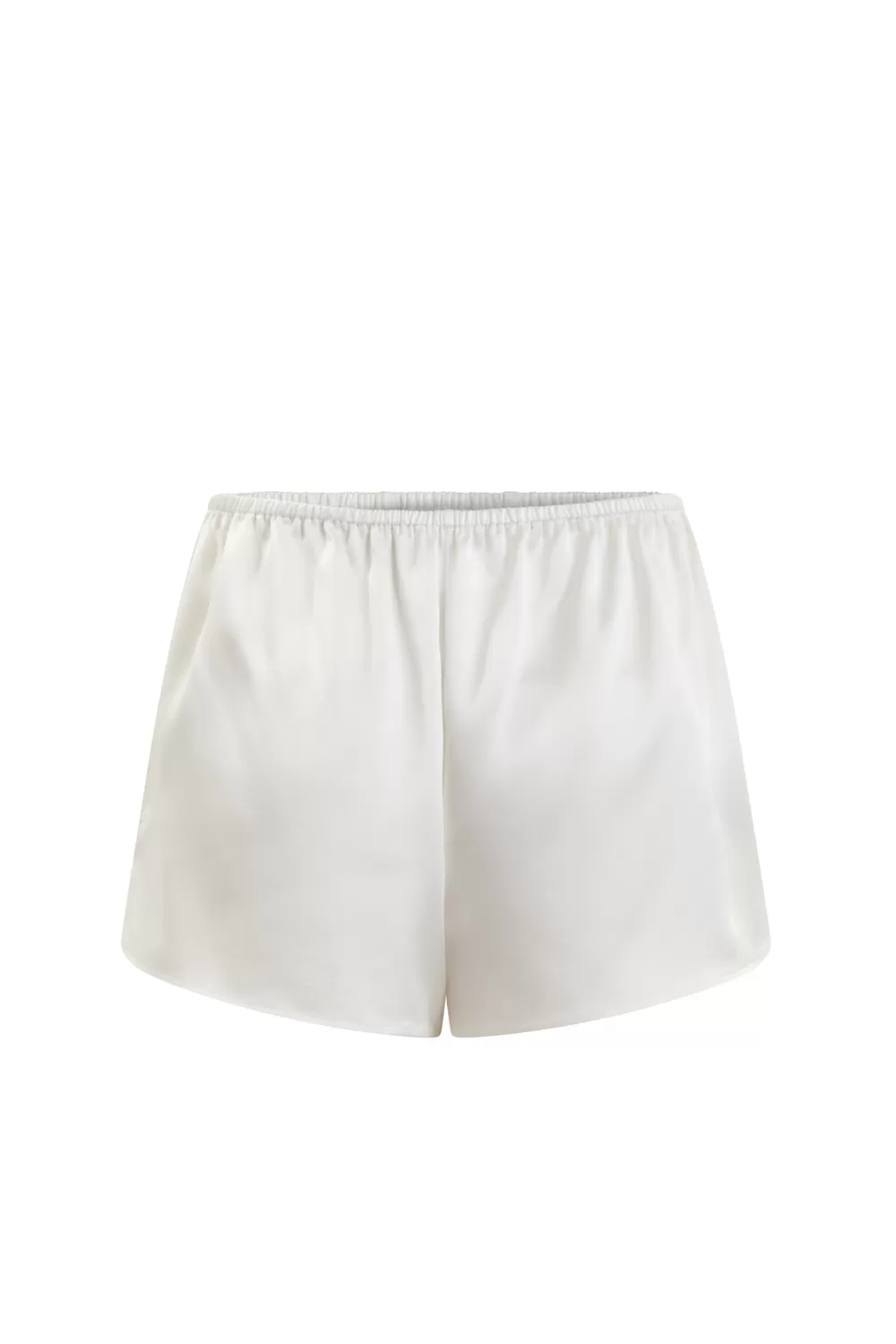 White Lotus organic peace silk shorts Ivory